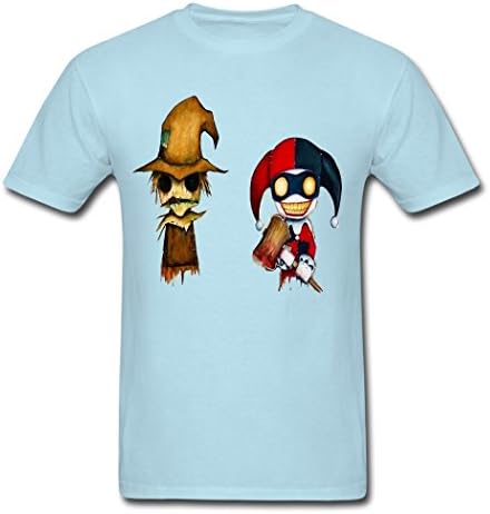 phiboter Sky blue The Scarecrow And The Clown Summer Style Men Clothing Medium