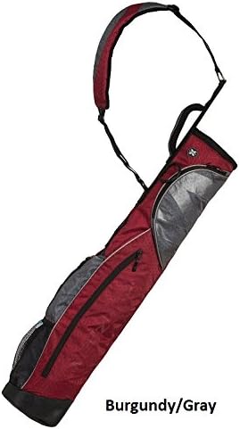 New Wellzher Golf 0.9 Collapsible V2 Sunday Bag Burgundy/Gray