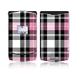 Pink Plaid Design Protective Skin Decal Sticker for Motorola RAZR V3/ V3i/ V3c/ V3m/ V3r/ V3t Cell Phones