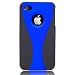 Blue 3-Piece Snap On Hard Case Cover For AT&T Verizon Sprint Apple iPhone 4 4S