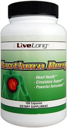 LiveLong Hawthorn Berry 550mg/100 Caps