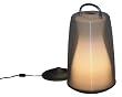 Table in a Bag LIG1507 Luau Light 13-Inch Rechargeable Portable LED Lantern, White