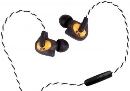 RockIt Sounds R-30M In-Ear Monitor Tubelar Balanced Armature Earphones Earbuds with Microphone