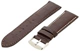 Hadley-Roma Men's MS2022RZ-240 24-mm Dark Brown Genuine Alligator Leather WatchStrap
