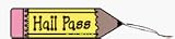 LARGE HALL PASS PENCIL