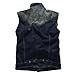 Match Men's Retro Cow Denim Washed Waistcoat Vest #G0307