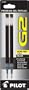 Pilot G2 Gel Ink Refill, 2-Pack for Rolling Ball Pens, Ultra Fine Point, Black Ink (77287)