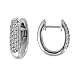10k White or Yellow Gold Oval Pave Diamond Hoop Earrings (1/4 cttw, H-I Color, I2-I3 Clarity)