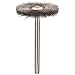 Weiler 0.003" Wire Size, 3/4" Diameter, 1/8" Stem Size, Steel Bristles, Miniature Wire Wheel Brush