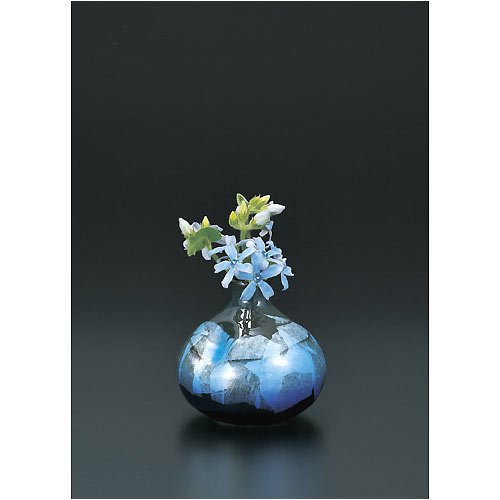 九谷焼 一輪挿し 銀彩 【陶器,花器,フラワーベース】 