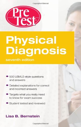 Textbook Cover for Physical Diagnosis PreTest Self Assessment and Review, Seventh Edition