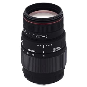 Sigma 70-300mm f/4-5.6 DG APO Macro Telephoto Zoom Lens for Canon SLR Cameras