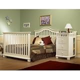 Sorelle Cape Cod Crib Adult Full Size Bed Conversion Rails in French White