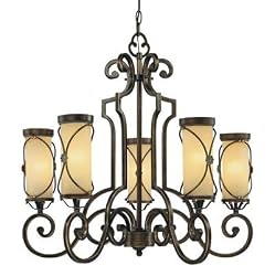 Minka Lavery Atterbury Flax Bronze Chandelier
