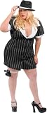 Adult Plus Size Sexy Mobster Costume