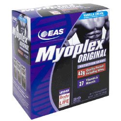 EAS Myoplex Original Nutrition Shake, Vanilla Cream 20 - 2.7 oz (78 g) servings [3 lbs 7... by EAS, Inc.