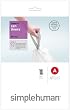 simplehuman Custom Fit Trash Can Liner A, 4.5 Liters / 1.2 Gallons, 30-Count (Pack of 4)