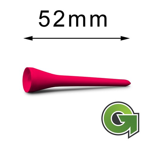 250 Stk. Bio Golf Tees (Rot, 52mm)