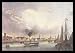 Albert Henry Payne (Bremen, Weser view from the riverbank) Framed Art Poster Print - 11 X 17