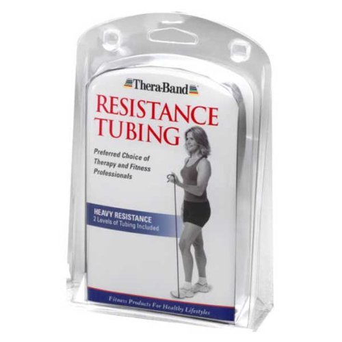 Thera-Band Latex Resistance Tubing - Heavy Resistance (2 Levels of Black/Blue)
