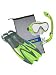 US Divers Coral Kids Recreational Snorkel Set Small (Shoe size 1-3) Slime green