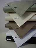 Full/Queen Solid White 3PC Duvet Cover and Two Pillow Shams Set 450 Thread  ....