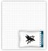 SAN JOSE SHARKS OFFICIAL TEAM LOGO FULL SIZE JERSEY SHEET SET