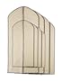 Pack de 8 Multipack housses en tissu respirant pour v�tements - Finition caf�-cr�me - 4 * Taille L (130cms * 60cms) et 4 * M (90 * 60 cm)