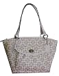 Coach Coated PVC Mini Signature Chelsea Leah Zip Tote Handbag