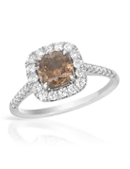 18K White Gold 1.12 CTW Color C4-C5 I1 Diamond and 0.45 CTW Color H-I SI1-SI2 Diamond Solitaire Plus Women Ring. Ring Size 6.5. Total Item weight 3.5 g.