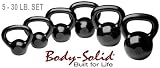 Body Solid KBS105 5 to 30-Pound Kettle Bell Set