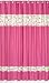 Circles Pink and Green Kids Bathroom Fabric Bath Shower Curtain