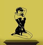 Vinyl Wall Art Decal Sticker Sexy Pinup Girl Large 31