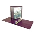 Wilson Jones Premium Single-Touch Locking D-Ring View Binder, 1.5 Inch Capacity, Eggplant (W86677PP)