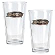 Anaheim Ducks NHL 2pc Pint Ale Glass Set - Primary Logo by Great American Products
