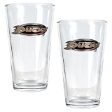 Anaheim Ducks NHL 2pc Pint Ale Glass Set - Primary Logo