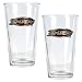 Anaheim Ducks NHL 2pc Pint Ale Glass Set - Primary Logo by Great American Products
