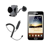 SAMSUNG GALAXY NOTE CAR CHARGER WITH WINDSCREEN SUCTION MOUNT CAR HOLDER