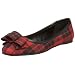 CL by Chinese Laundry Women's Alysha Buffalo Plaid Flat,Red/Black,9 M US
