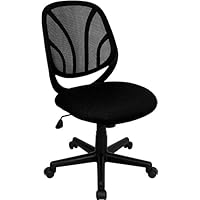 Black Mid Back Mesh Computer Task Chair - GO-WY-05-GG