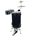 GP Percussion GP75MB Cocktail Drum Set in Midnight Blue