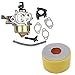 HIFROM Pack of Carburetor with Air Filter for Honda Gx340 Gx390 11hp 13hp Engine Lawn Mower New