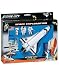 Daron Worldwide Trading Inc. Space Shuttle with Stand 3 Astronauts, American Flag and Kennedy Space Center Sign