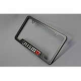 Black Stainless Genuine Nissan Nismo License Plate Frame w  Free Lanyard by Nissan