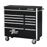 Extreme Tools Professional Series ToolBox - 11-Drawer Bottom Roller Cabinet, 41in., Black, Model# EX4111RCBK