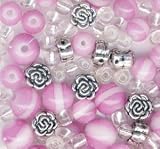 Bracelet Blends Bead Packs - Stripe 147PK/Pink