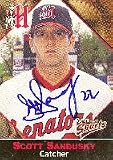 Scott Sandusky, Harrisburg Senators - Expos Affiliate Autographed Card