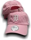 Detroit Tigers Youth Pink Adjustable Cap