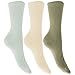Womens/Ladies Extra Fine Silk Touch Bamboo Socks (3 Pairs)