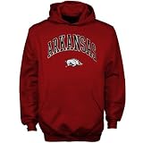Arkansas Razorbacks Youth Cardinal Tackle Twill Pullover Hoody Sweatshirt